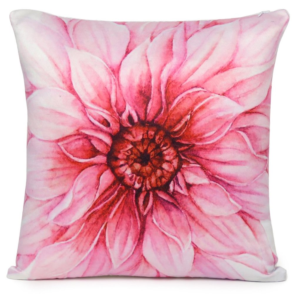 Oussum Comfortable Home Decorative Floral Digital Print Cushion Pillow Cover